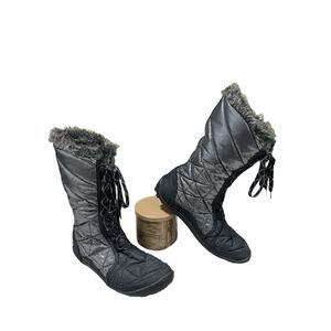 Columbia 200 Grams Women's Size 8 Winter Snow Boots Waterproof Faux Fur Lining